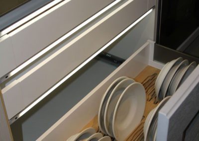 new kitchen ideas LED lighting in drawers