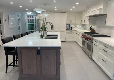 White Kitchen - Center Island