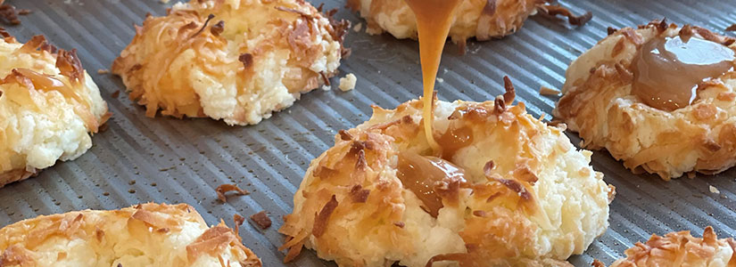 Salted Caramel Coconut Cookies