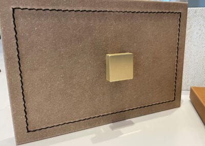 leather cabinet panels ideas and sample leathers