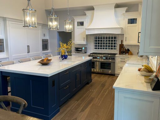 Admiral Blue White Luxury Kitchen