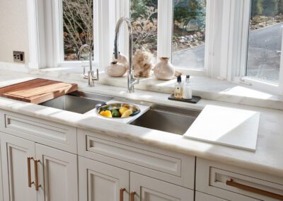 White Kitchen - Galley Sink