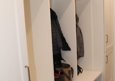 White Walking Mudroom