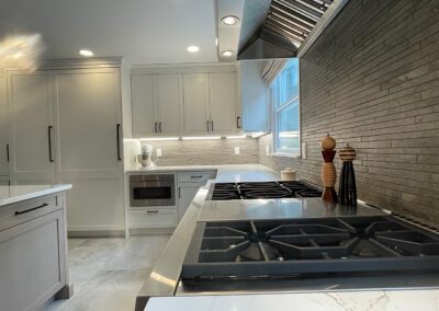 Wolf Gas Burner, Stainless steel range hood, Kitchen Backsplashes, Compac Unique Countertop