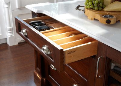 White and Wood Kitchen in Huntington Bay overlooking Long Island Sound by Kitchen Designs by Ken Kelly