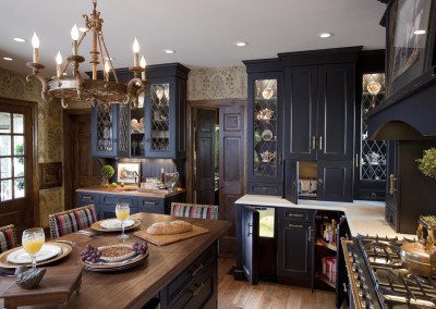 countertops mixed wood and stone