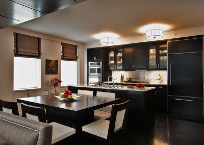 dark kitchen cabinets